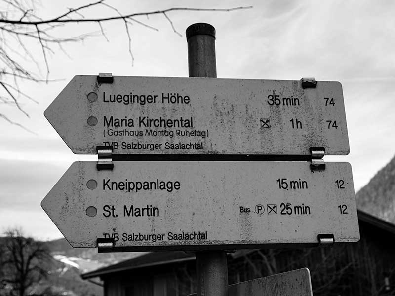 Weg von Weißbach nach Maria Kirchental